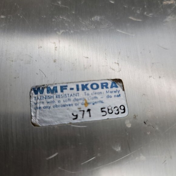 Silver Plated Tray Platter Brass Brushed WMF Icora German Electroplated CR10 - Picture 7 of 7